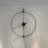 Silver Round Skeleton Wall Clocks-135089246