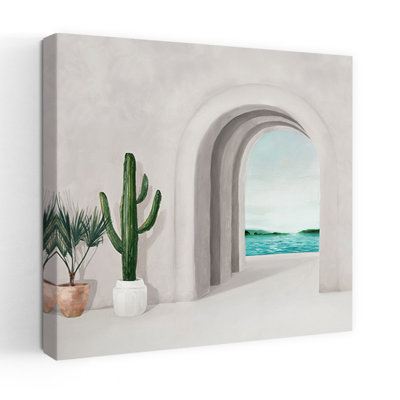 Archway To Serene Waters Abstract Coastal Wall Art