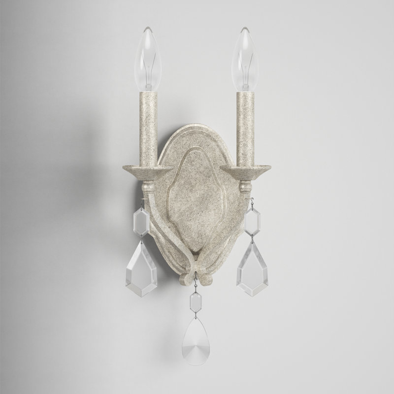 Blakely Candle Wall Light, Antique Silver