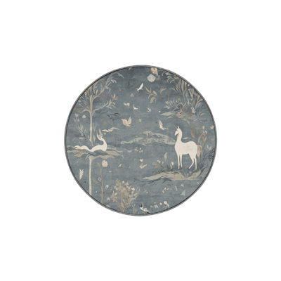 Machine Washable Gray Area Rug