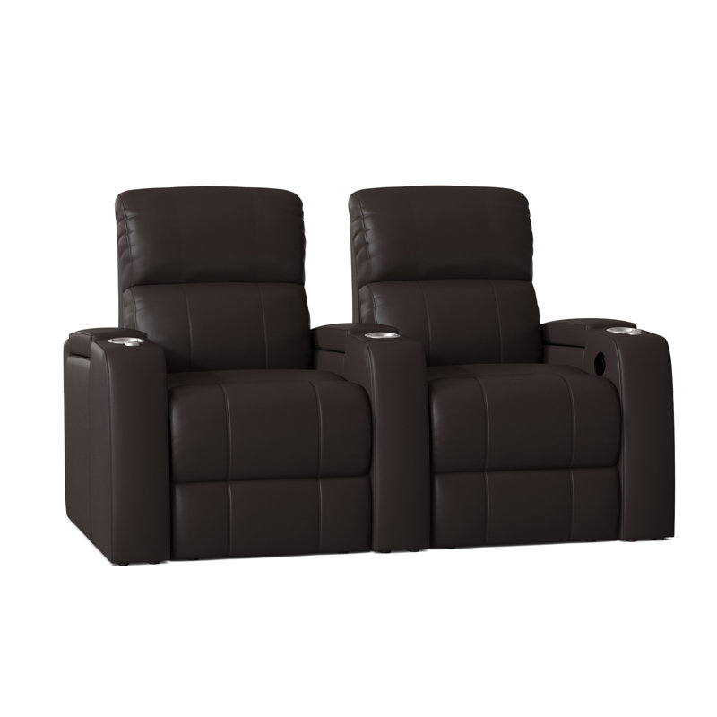 Rangée de sièges de cinéma maison Chrysander (rangée de 2), Espresso luxe, Manuel