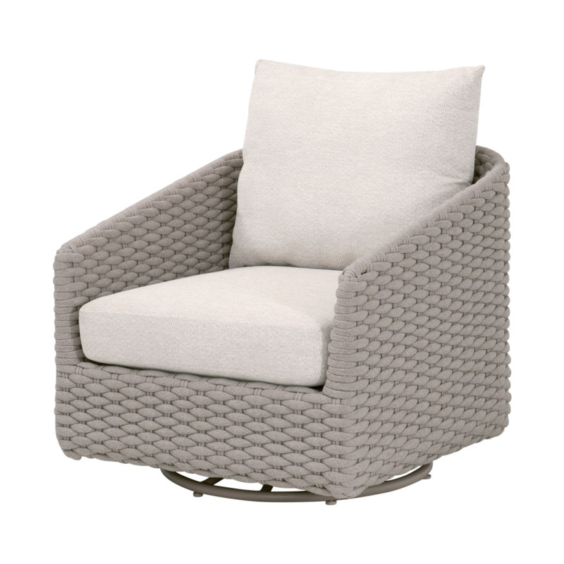 Hokku Designs Caspian Outdoor Swivel Rocker Sofa Chair | Wayfair
