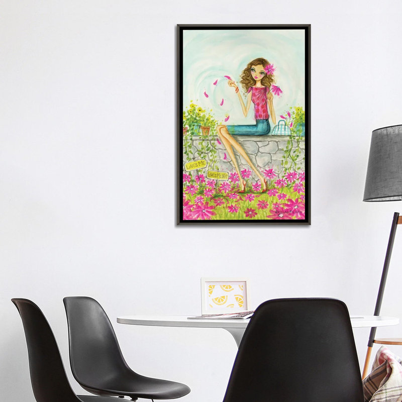Printemps à Summerside # 4, art, Toile encadrée de bois rustique foncé, H 40 po x l 26 po x P 1,5 po