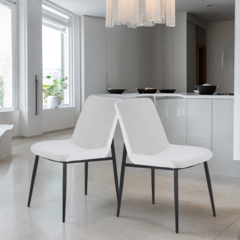 Chaise en tissu Thundelarra, Gris clair