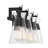 Kesia 2-Light Bathroom Vanity Light in Black-70337296-119772176-119772180