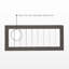Vienna Toddler Guardrail, Darkwash Ash With Acrylic