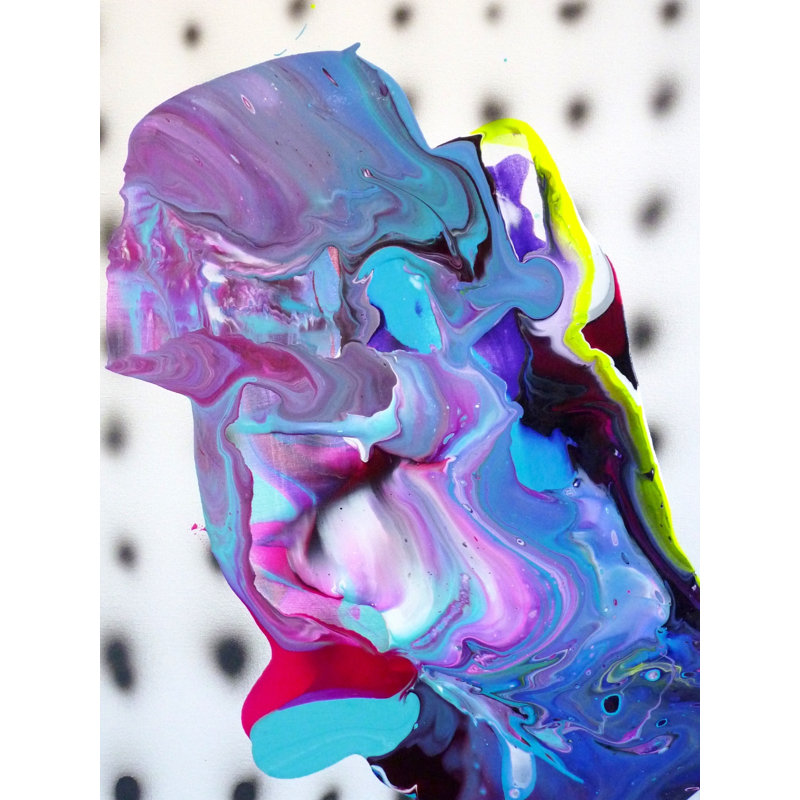 SP02042 par Adrian NEGENBOR - Peinture, Toile avec cadre noir, H 32 po x l 24 po