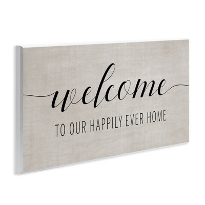Happily Ever Home Welcome Wall Plaque, design by Amanda Murray