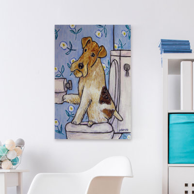 «Fox Wire Terrier» par Jay Schmetz - reproduction sur toile