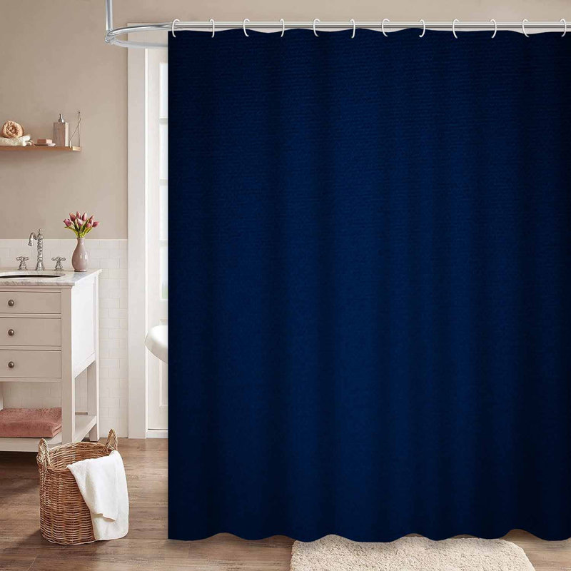 Rideau de douche abstrait à motif abstrait de luxe avec 12 crochets, L 72 po x l 78 po