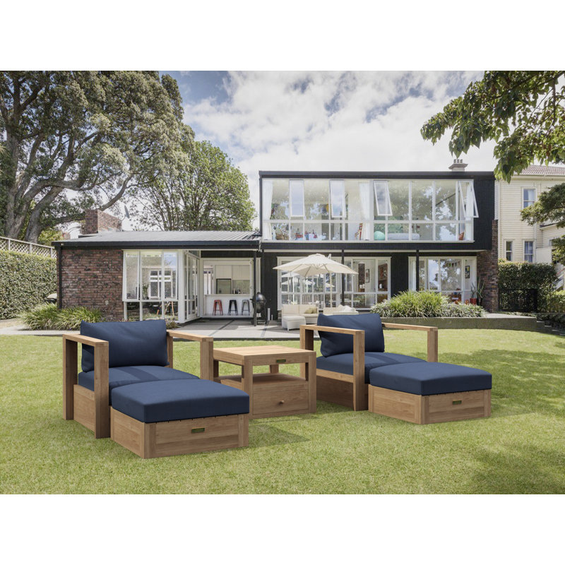 Outdoor 5 - Piece Conversation Set, Gray