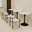 Table basse de 27,56 pouces de diamètre - 28,35 po de hauteur, table d'appoint de salon polyvalente-219447128-219447127