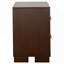 Table de chevet 2 tiroirs Polk Cappuccino