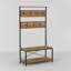 Bensen Hall Tree with Bench and Shoe Storage-29667033