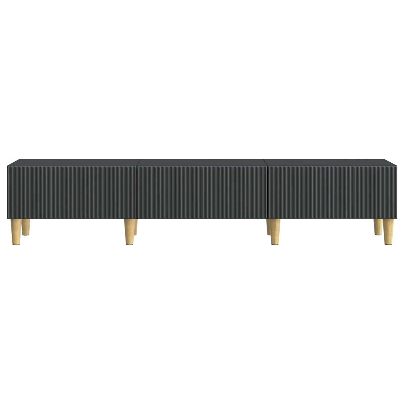Unfinished TV Stand, 30cm H x 147cm L x 34.5cm W, Black