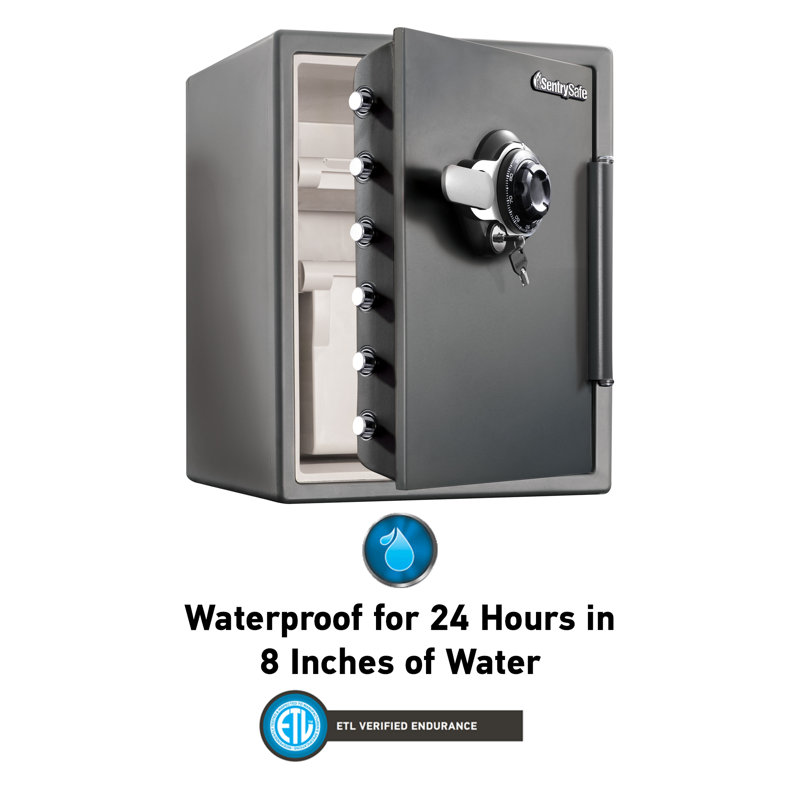 SentrySafe Fire/Water Combination Safe 2 CuFt with Dial Key Dual-Lock