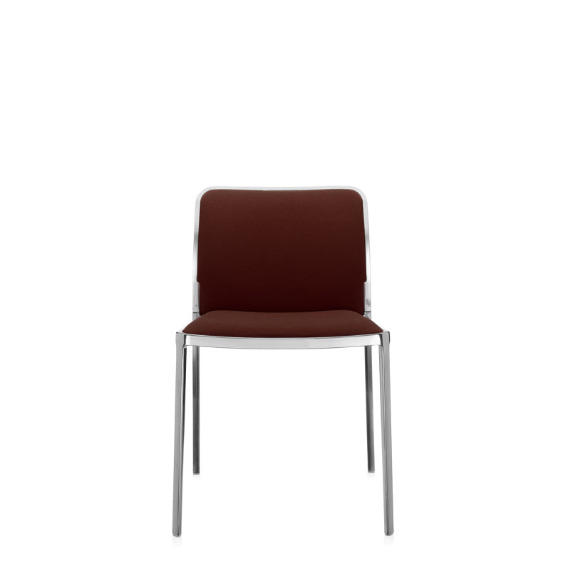 Audrey Soft Armchair, Lycra Beige, Polished Aluminum