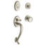 Logan Handleset with Single Cylinder Deadbolt and Door Knob and Rosette-555999221-557783411-555998457