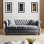 Canapé combiné 3 places + 2 places Velours gris (W834S00069 + W834S00113)