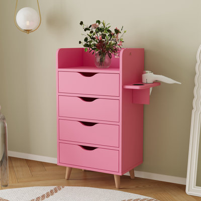 Armoire de rangement pour salon à 4 niveaux, équipement d'organisation de coiffeuse pour salon de coiffure, ensemble de coiffeuse avec 2 supports pour sèche-cheveux, 4 tiroirs et pieds de table surélevés