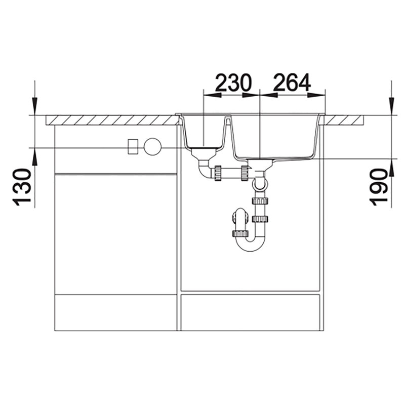 Metra 1.5 Bowl Inset Kitchen Sink, White