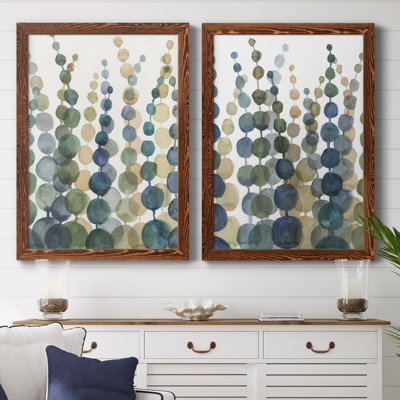 «Pompom Botanical I», toile encadrée de qualité supérieure - prête à être accrochée