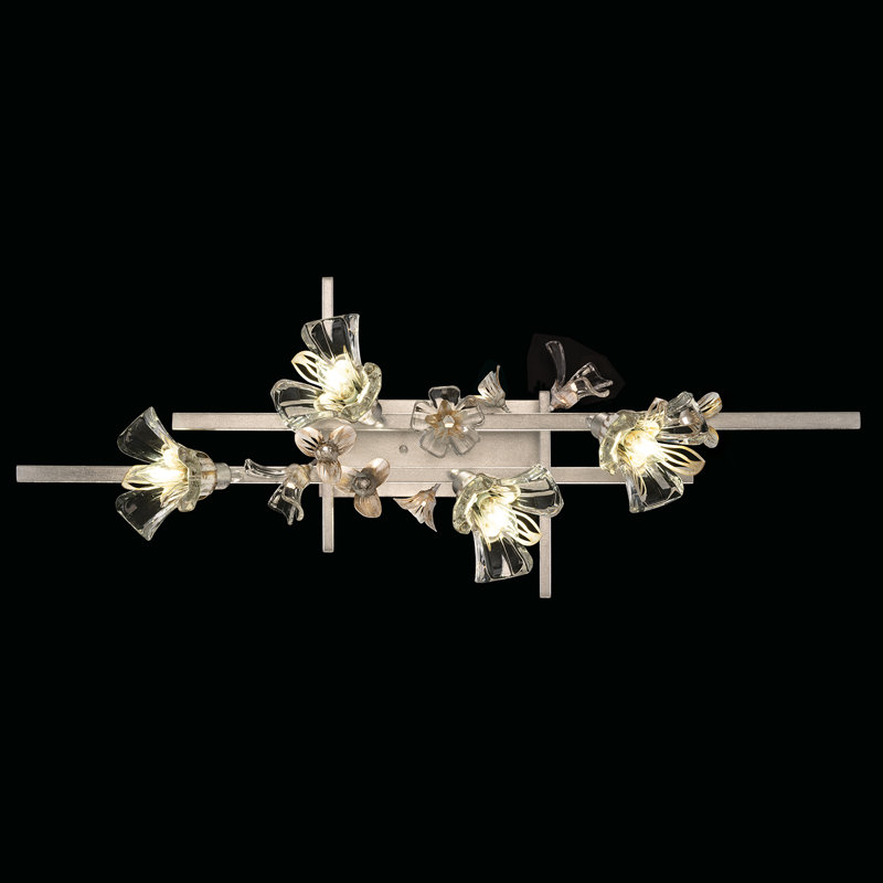 Azu 4 - Light Bath Bar, Silver Leaf