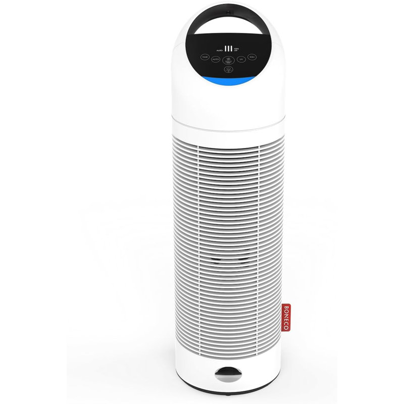 Boneco P300 Air Purifier White with HEPA Filter, Pre Filter, Ionizer, UV-C Lamp and Photo Catalyst Filter - Pollen, Smoke and Fine Dust Remover