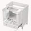 Base de meuble-lavabo autoportant 30 po avec cadre solide et multifonctionnel avec portes et tiroir, blanc-1481953083