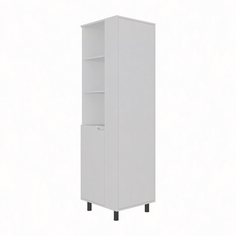 Armoire de nettoyage avec tablette et porte haute