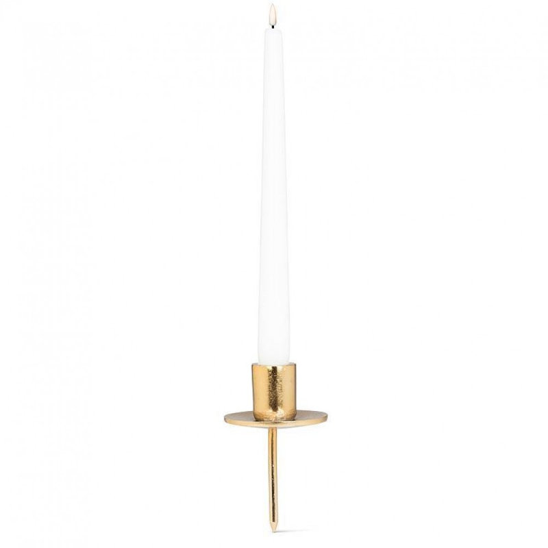 Pillar Candle Holder, Gold