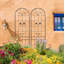 Ensemble de 4 paniers de jardin en métal 86,7 po x 19,7 po, noir et antidérapant pour installation de jardin