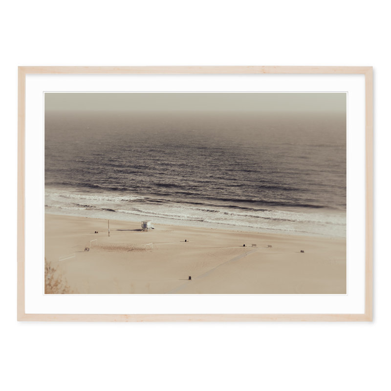 Plage d'hiver, H 34,5 po x l 47,5 po, Noir