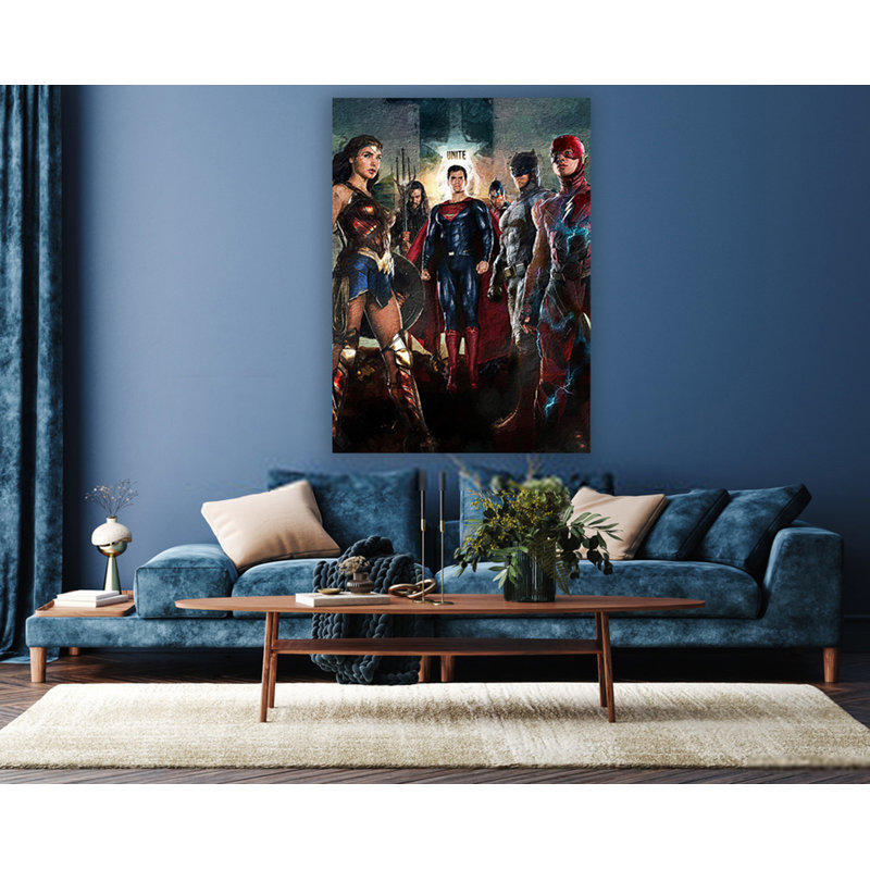 DC Collage 1 DC Heroes and Villians Collection - Art Prints, 60cm H x 40cm W x 0.11cm D, Metal