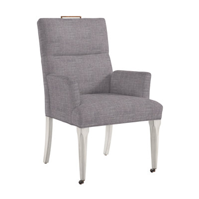 Thom Filicia Home Fabric Tight Back Arm Chair with Wheel