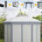 Hexagonal Gazebo Shelter with 6 Zippered Mesh Netting, for Patio Backyard Garden Wedding Party, Grey