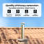 Chimney Head Extension Silver Stainless Steel-1065457336
