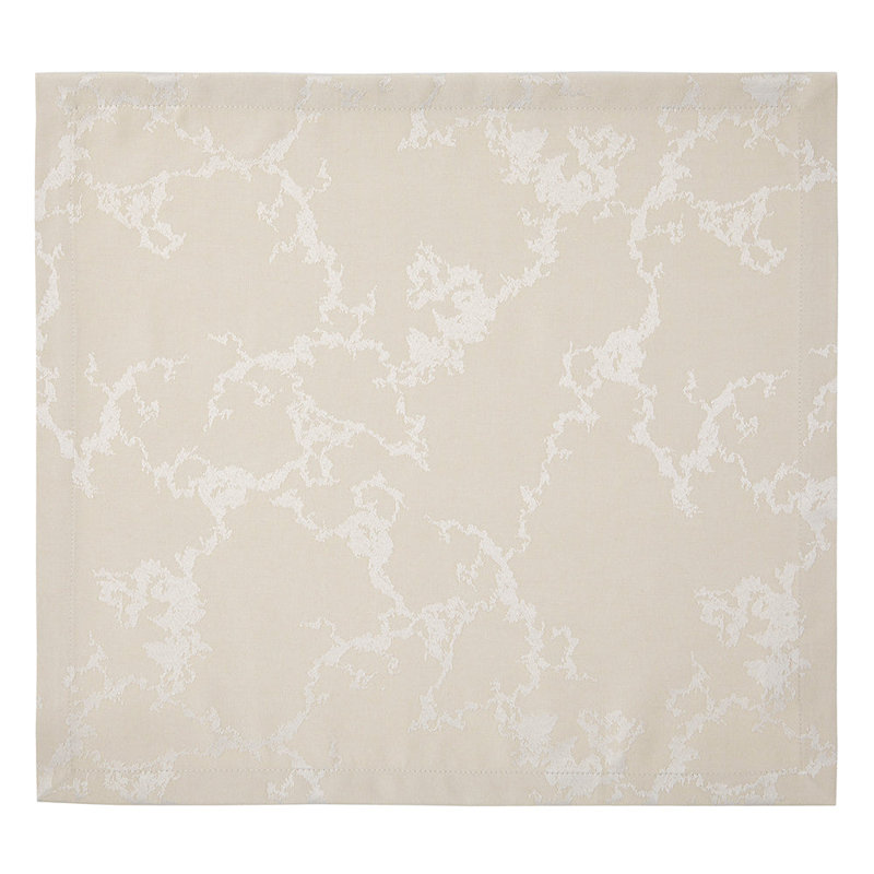 Carrera Square Napkin, White Solid