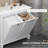 Bathroom Storage - Tilt-Out Laundry Sorter Cabinet, White Ample Room For Towels & Accessories Material, Long-Lasting Toppling 30"W 16.19"D 27.5"H Cabinet Tilt Out Plentiful Space , -Blocking Material