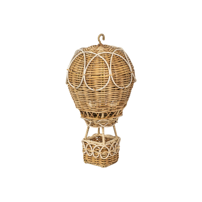 Nautical Wicker Hot Air Balloon Hanging Decor Set