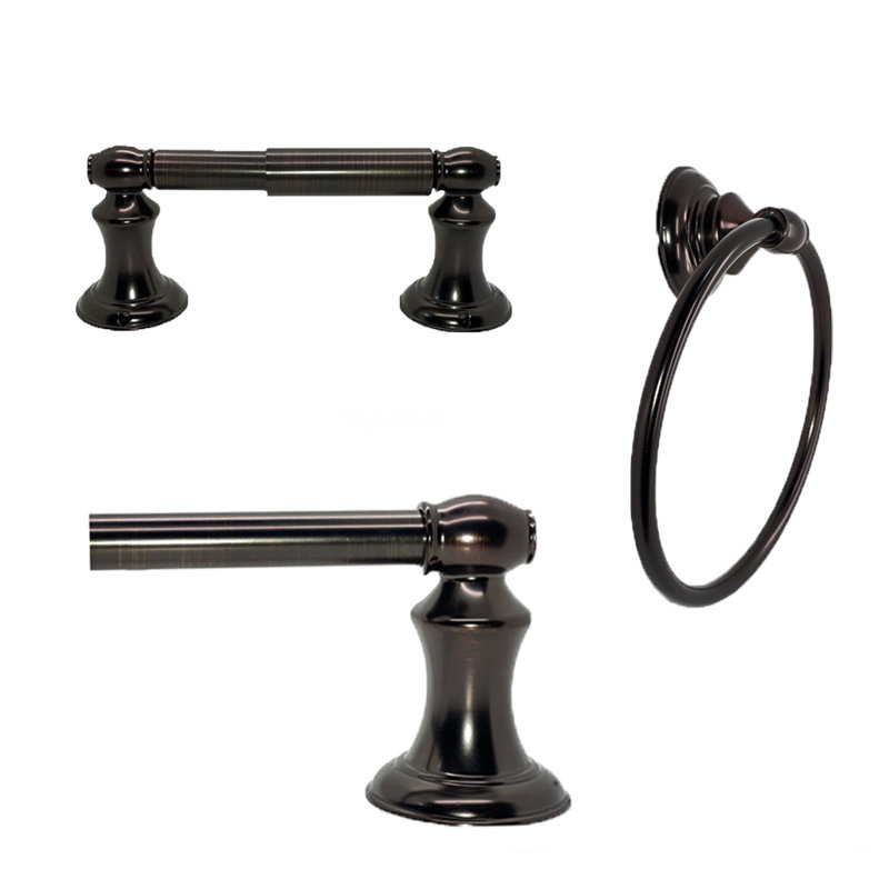 Highlander 3 - Piece Bathroom Hardware Set, Oil Rubbed Bronze
