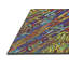 Tapis brun/bleu/jaune tissé à la machine-404816681
