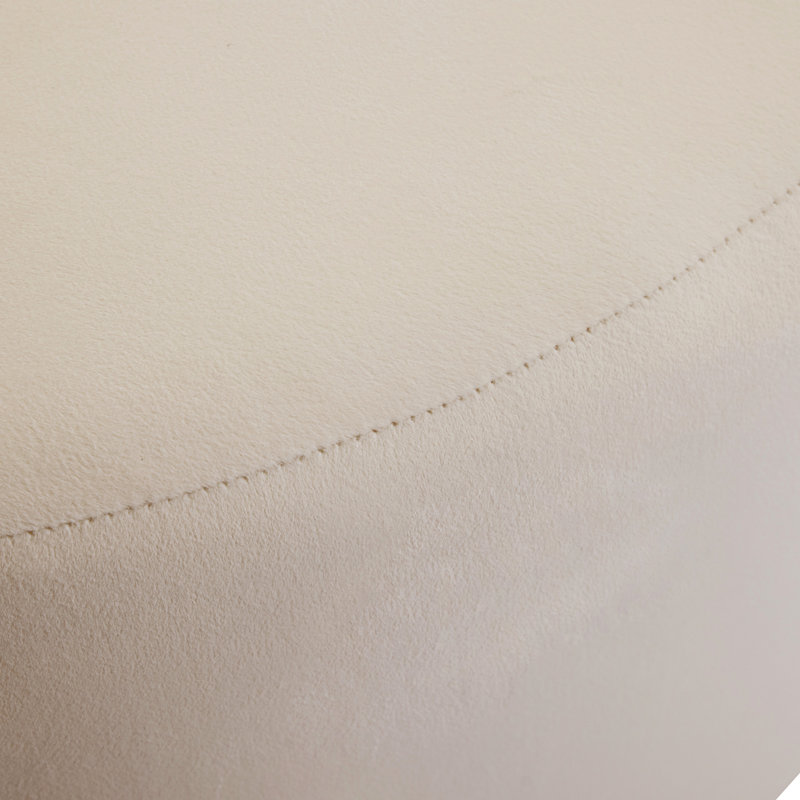 Velours crème pour le salon, 30 po x 16 po x 30 po, rembourré de mousse, élégant et pratique, s'adapte à divers styles de décoration