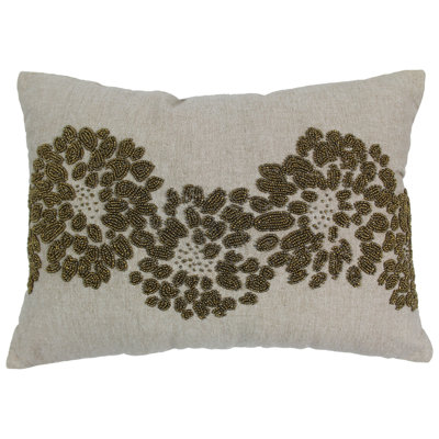 Coussin décoratif en coton à motif floral chambrey
