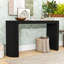 Console moderne courbée à rayures verticales pour le salon ou le vestibule-1182848180