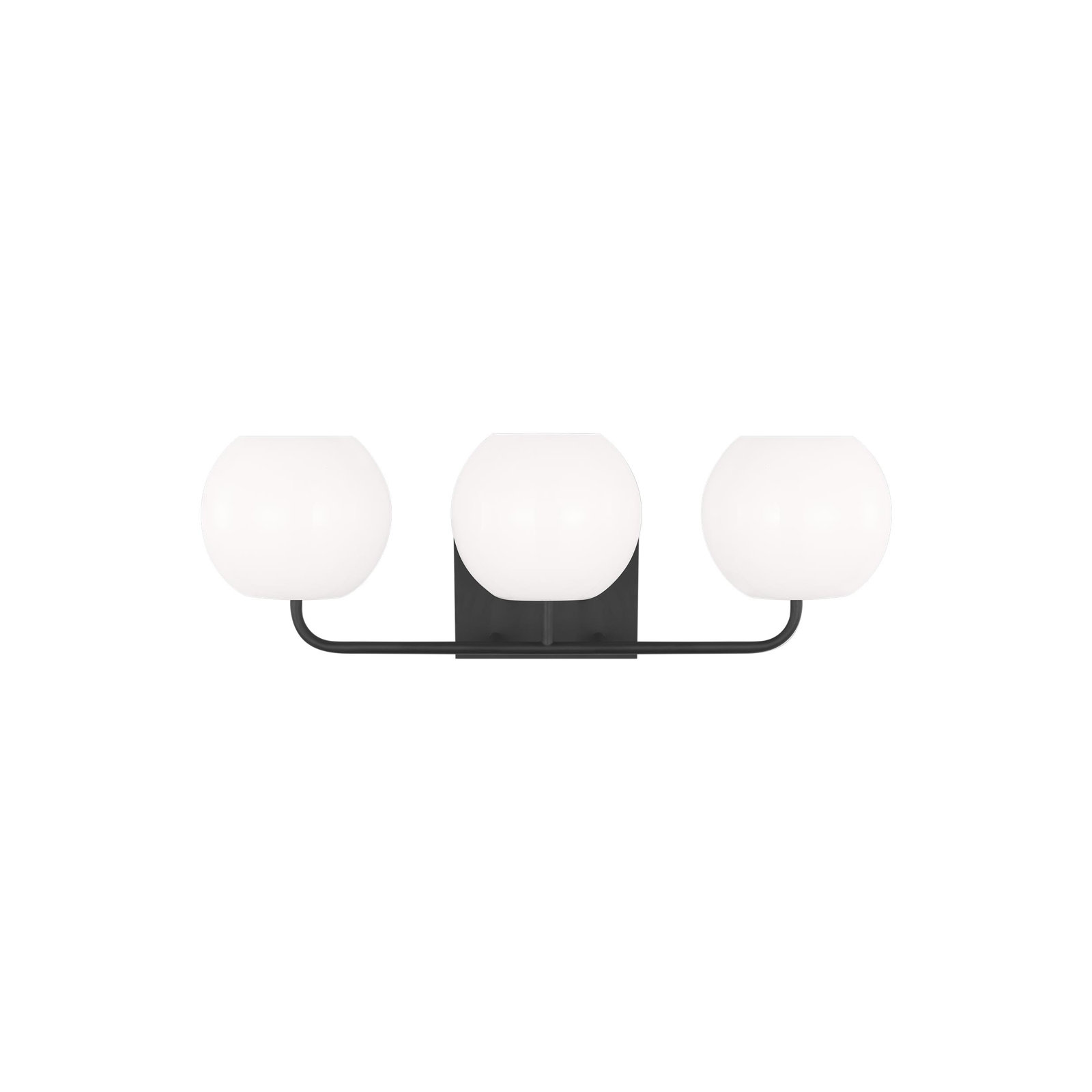 Jorund 3 Light Dimmable Vanity Light, Midnight Black, Yes