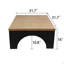 Table basse carrée - Style campagne moderne