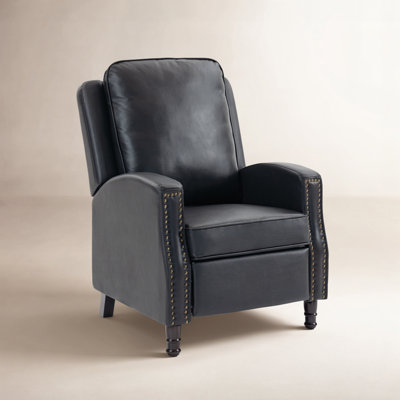 29" Genuine Leather Manual Recliner