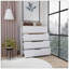 Commode Zoe, plateau supérieur, quatre tiroirs