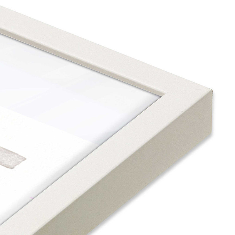 Impression Linear Visions III, Cadre ouvert à coins ouverts, blanc opaque, H 21 po x l 17 po